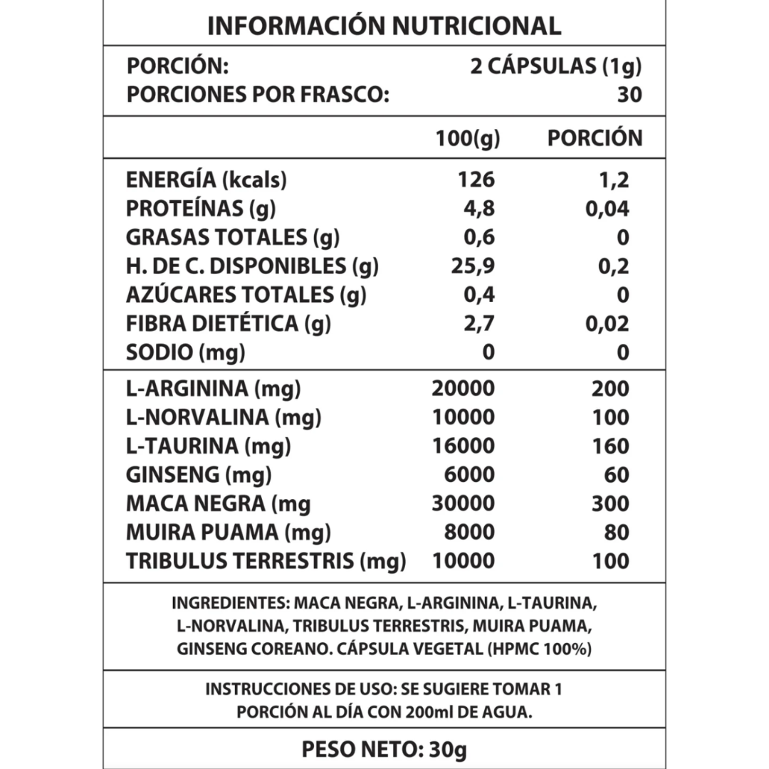Testo Power 1000mg 60caps